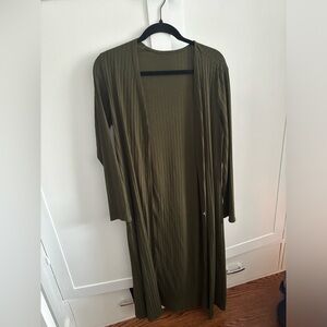 Long Sweater/Robe/Cardigan Army Green